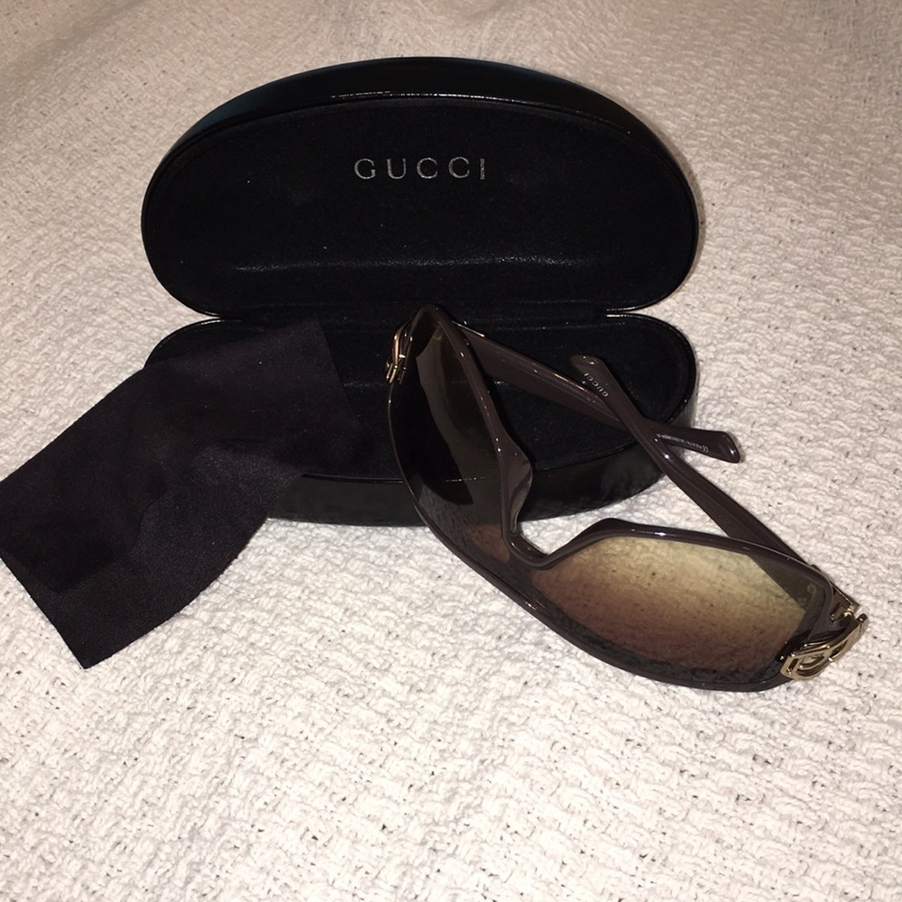 GUCCI Sunglasses - Brown & Gold - Picture 3 of 8